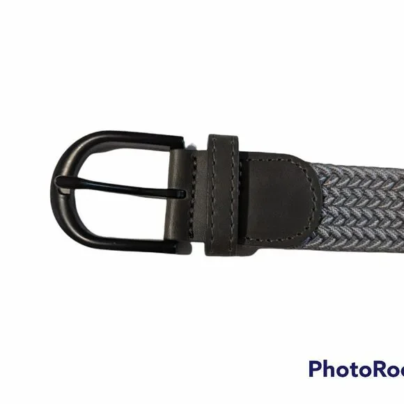 Unisex Silver Knit Stretch Belt - Picture 3 of 4
